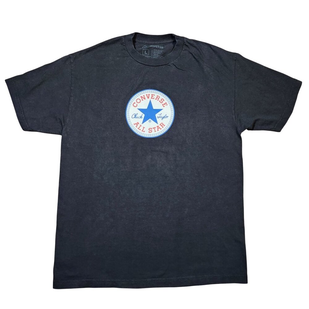 Converse Black Short Sleeve Logo Tee